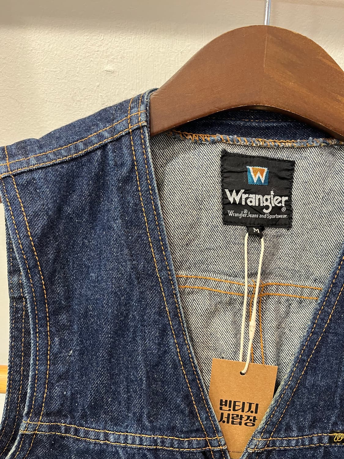 랭글러 데님 조끼 청베스트 상품이미지3