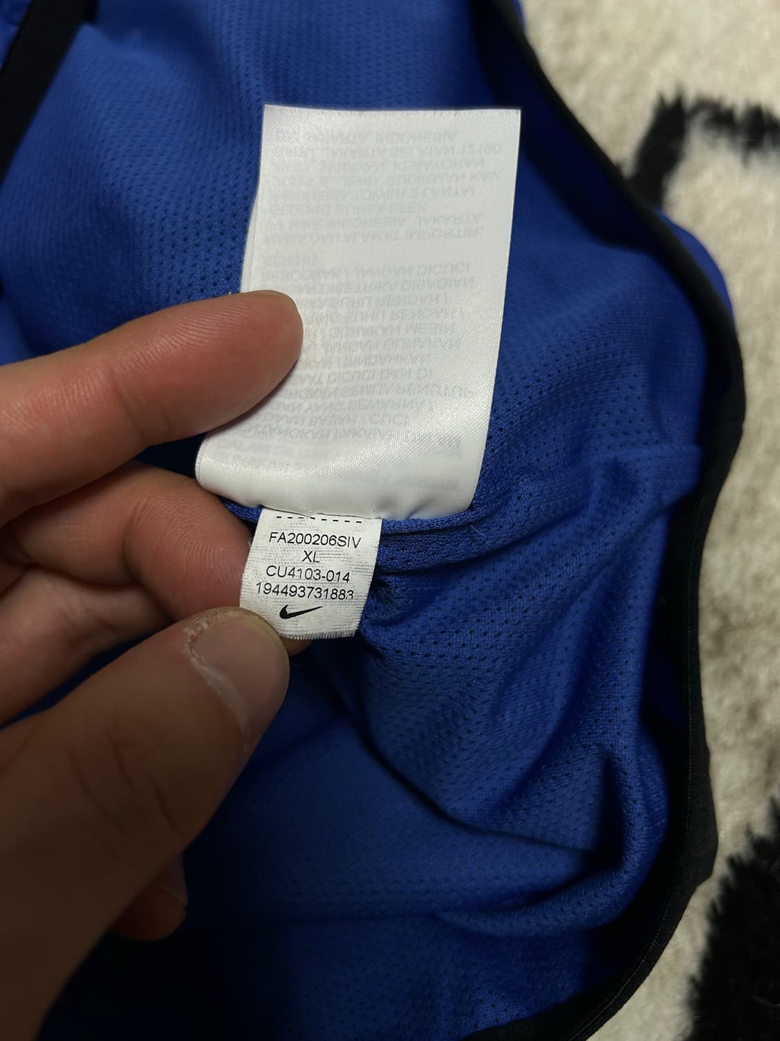 [실측2XL]나이키 Jdi 우븐 아노락/블랙블루 상품이미지8