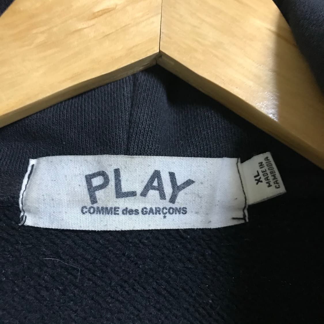 꼼데가르송 플레이로고 빈티지 후드집업자켓 상품이미지4