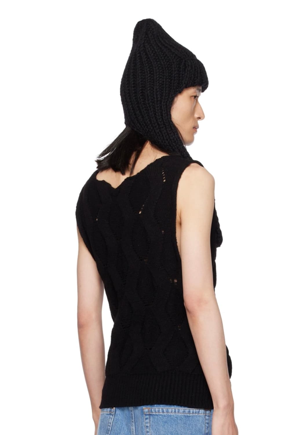 dries van noten beanie 모헤어 울 타이 비니 상품이미지2