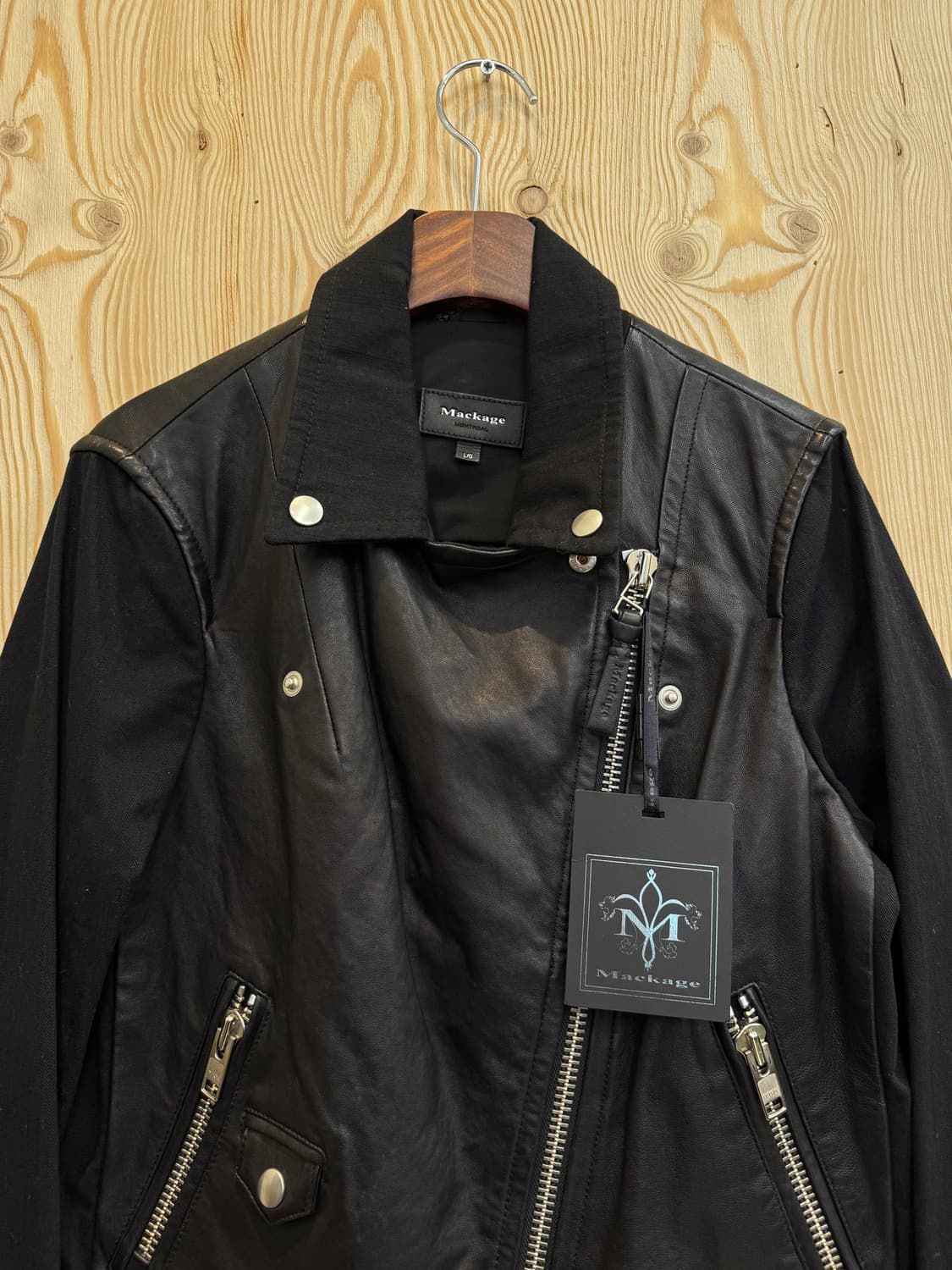 Mackage Minella 캔버스&레더 바이커 자켓 상품이미지6