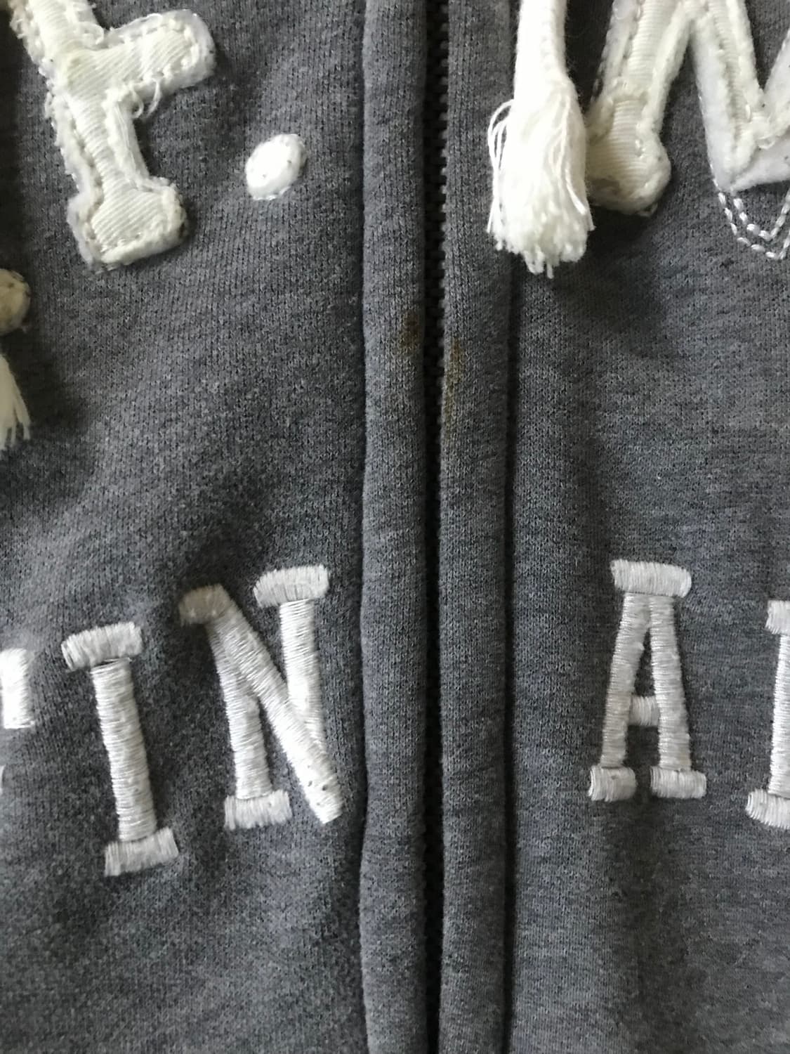 아베크롬비 그레이 오버핏 후드집업 상품이미지7