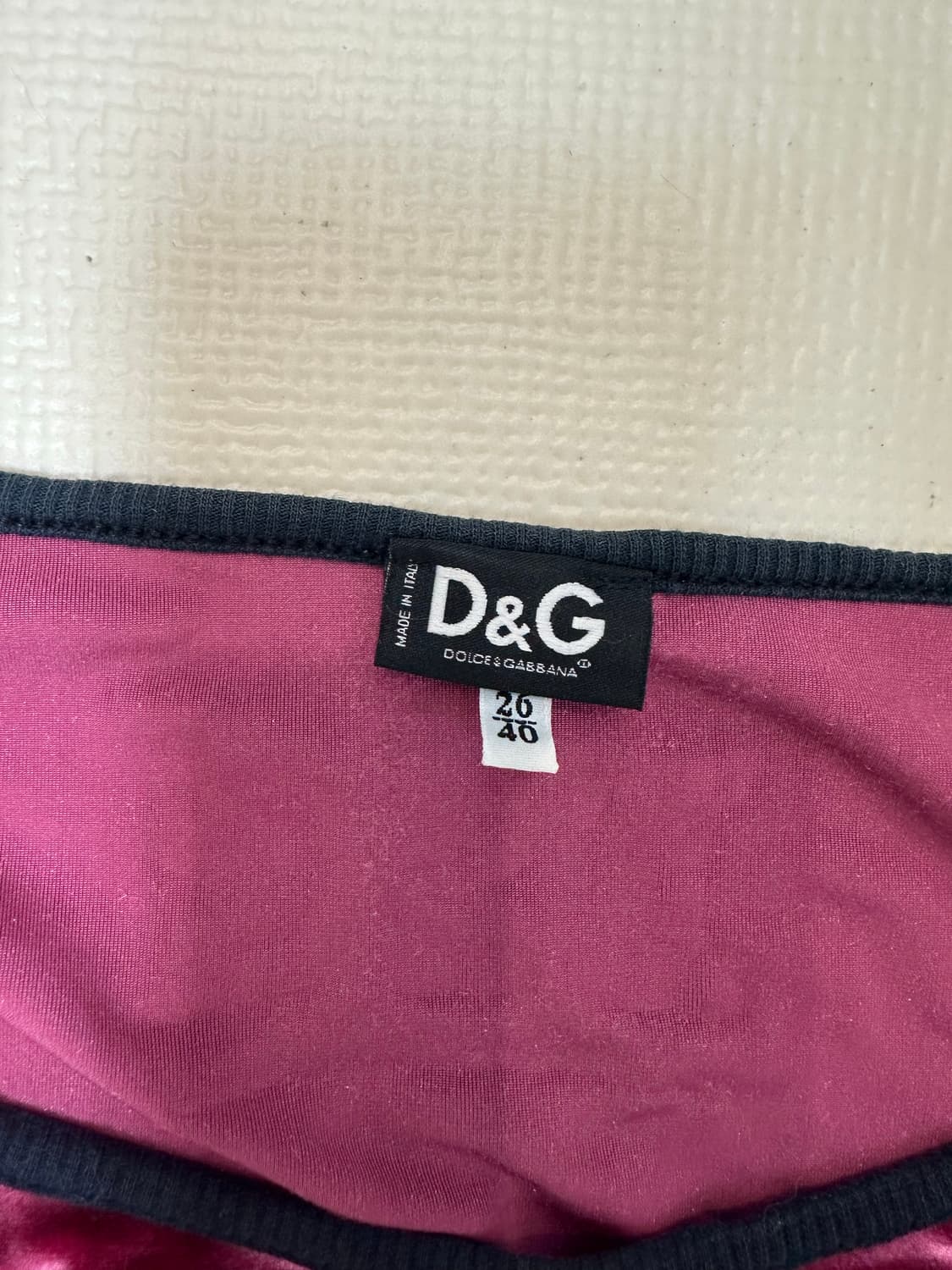 돌체엔 가바나 벨벳 y2k 탑 상품이미지3