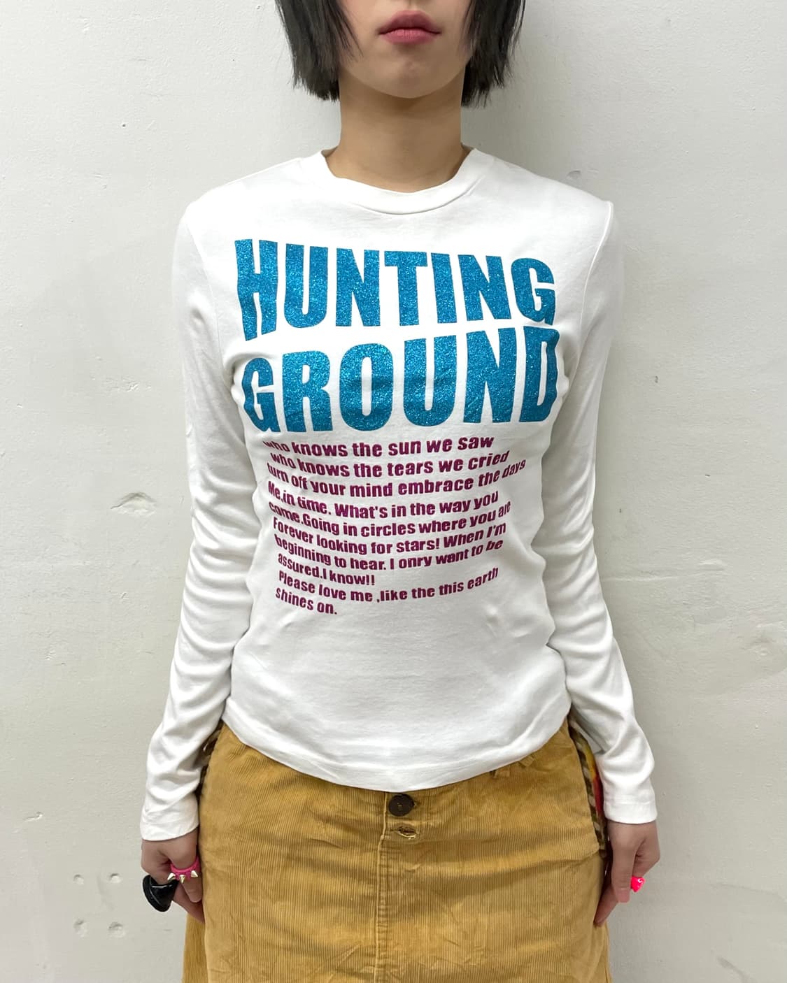 Blue Glossy White Long Sleeve  상품이미지2