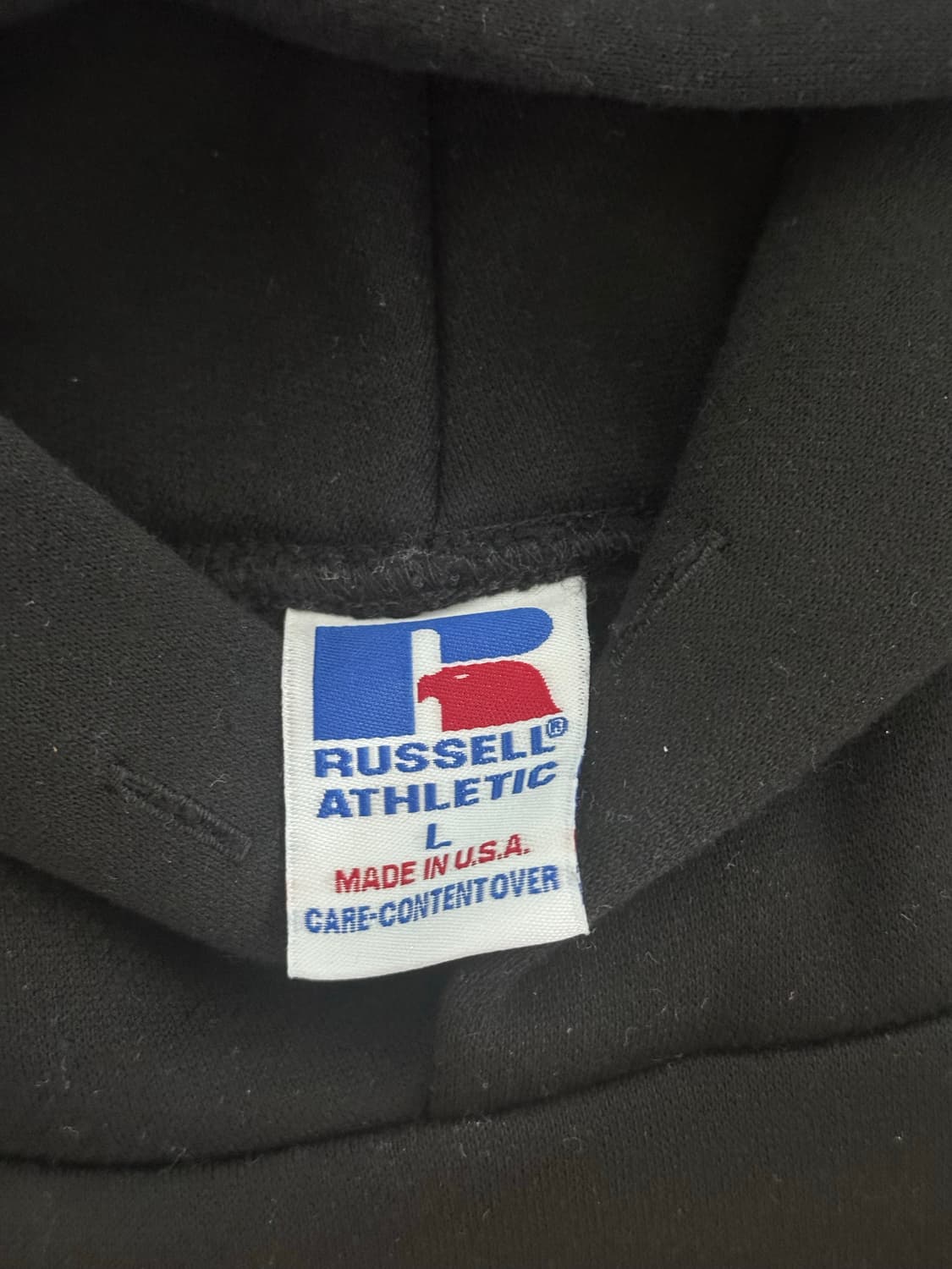 [ L ] 러셀 후드티 블랙 상품이미지3
