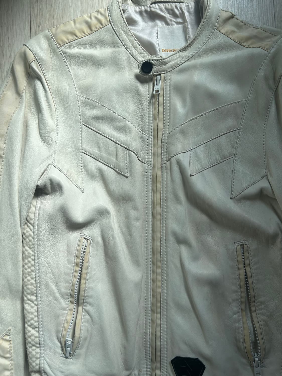 디젤 빈티지 램스킨 가죽 자켓 상품이미지2