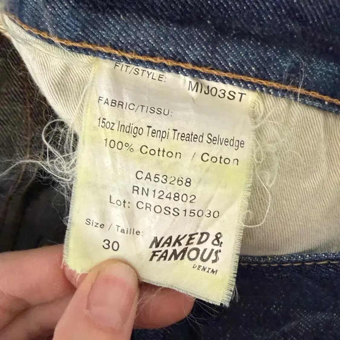 Naked&Famous selvedge denim 30 상품이미지7