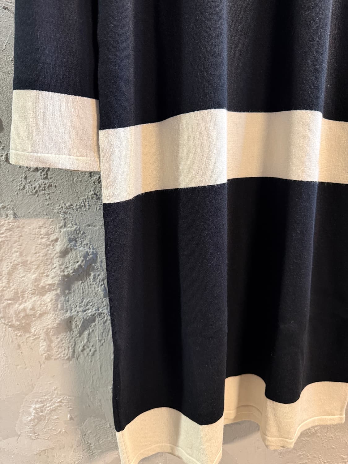 S MaxMara 니트 원피스 블랙 화이트 S  상품이미지2