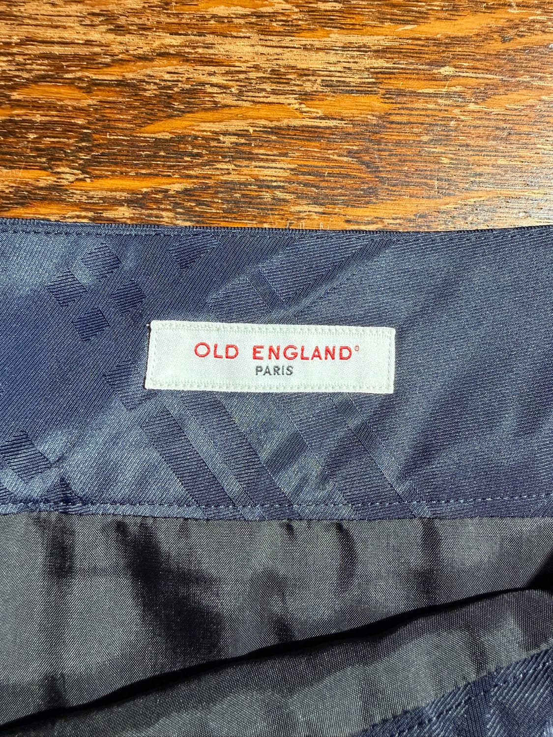  Old England Jacquard Skirt Navy (27.5) 상품이미지6