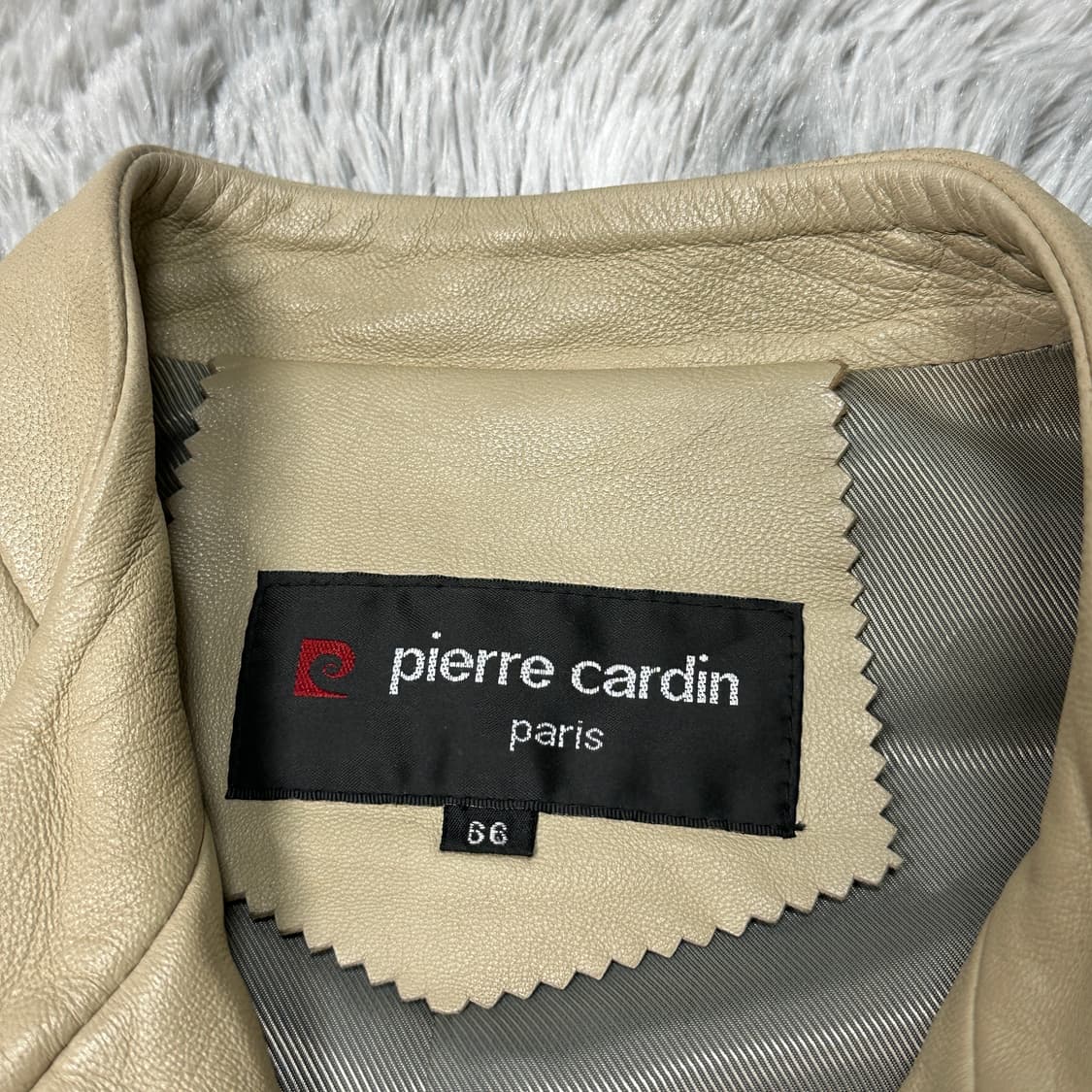 피에르가르뎅 베이지 양가죽자켓  상품이미지3