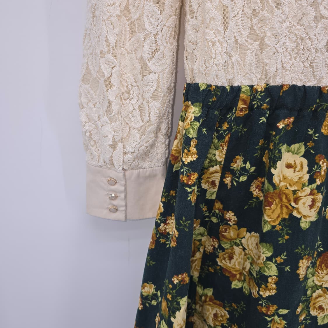 axes femme 레이스 플라워 빈티지 원피스 상품이미지7