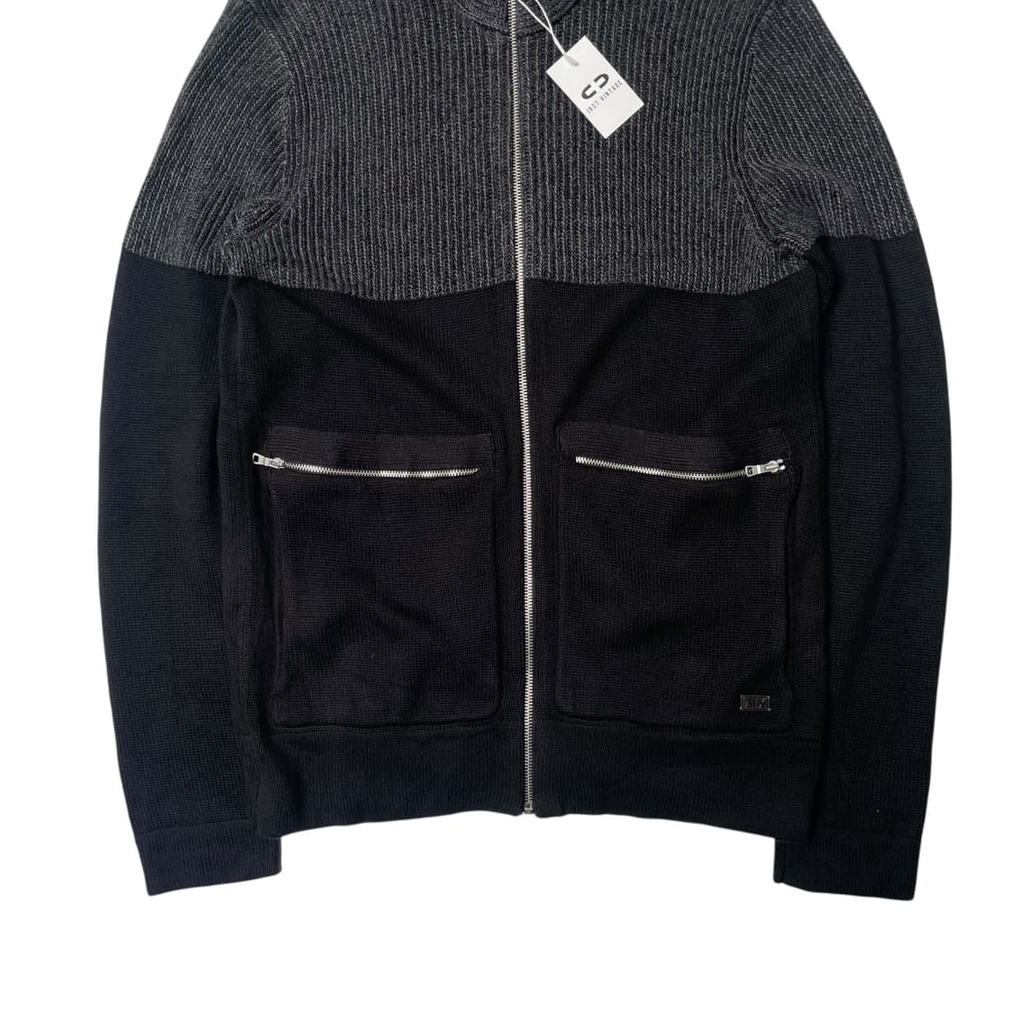 Armani exchange 투톤 니트 집업 자켓 상품이미지3