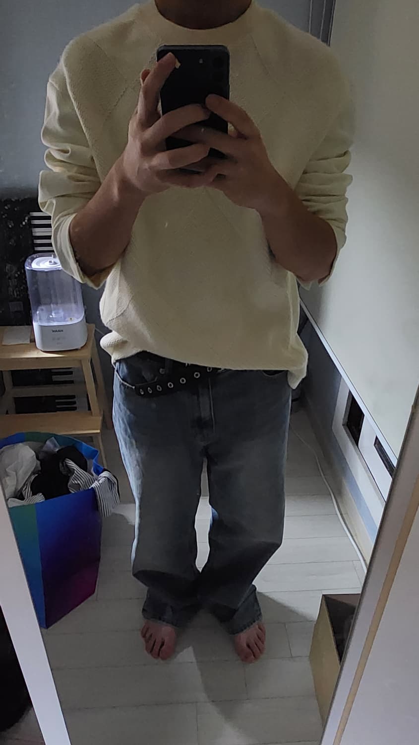 시스템옴므 크림 니트 100 상품이미지3