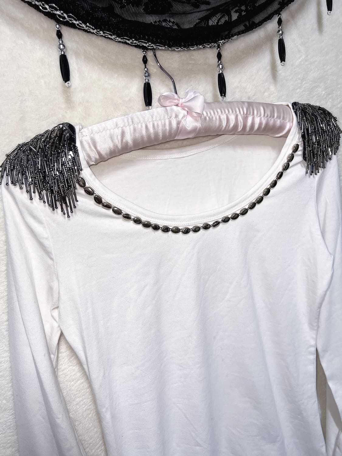 오네갸루 금장 은장 견장 롱슬리브 펑크 y2k 섹시 헤이세이 시부야 핀터 상품이미지9