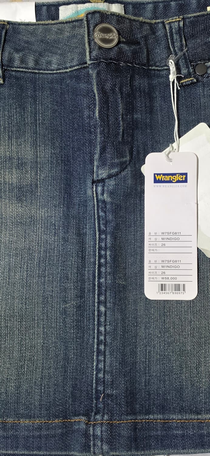 Wrangler 데님 미니스커트 W26 새상품 상품이미지4