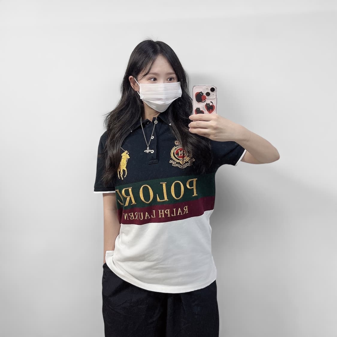 폴로 랄프로렌 빅 포니 골드 크레스트 카라 반팔티 상품이미지1