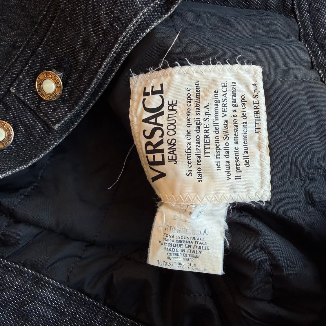 90s 베르사체 엠브로이드 트러커 자켓 상품이미지7