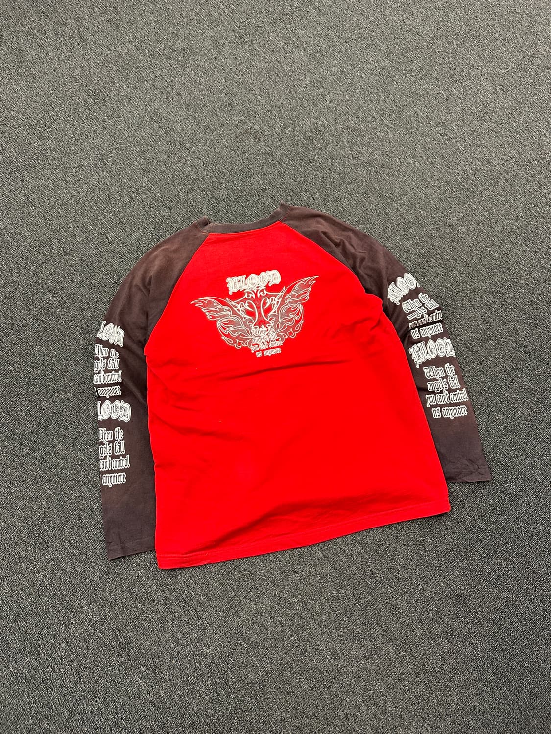 L) Beaumere 빈티지 프린팅 래글런 롱슬리브 긴팔티 상품이미지1