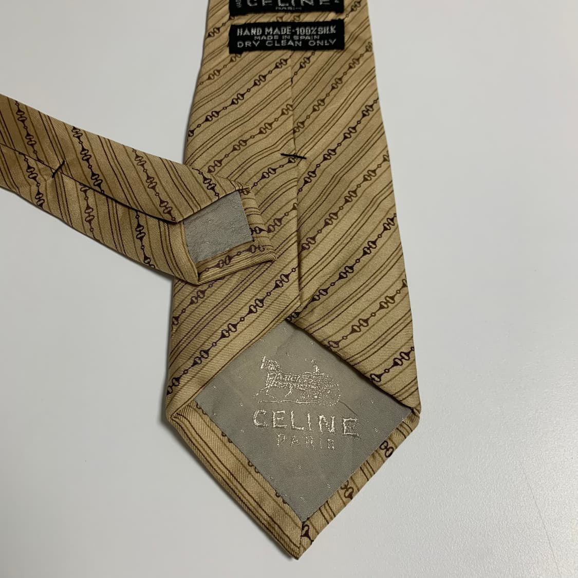 셀린느(CELINE) 빈티지 명품넥타이 결혼식룩 코디 A+등급 8.4cm 상품이미지6