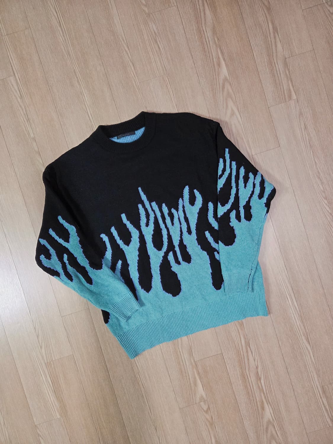 Bling Leads 자카드 라운드 니트 상품이미지3