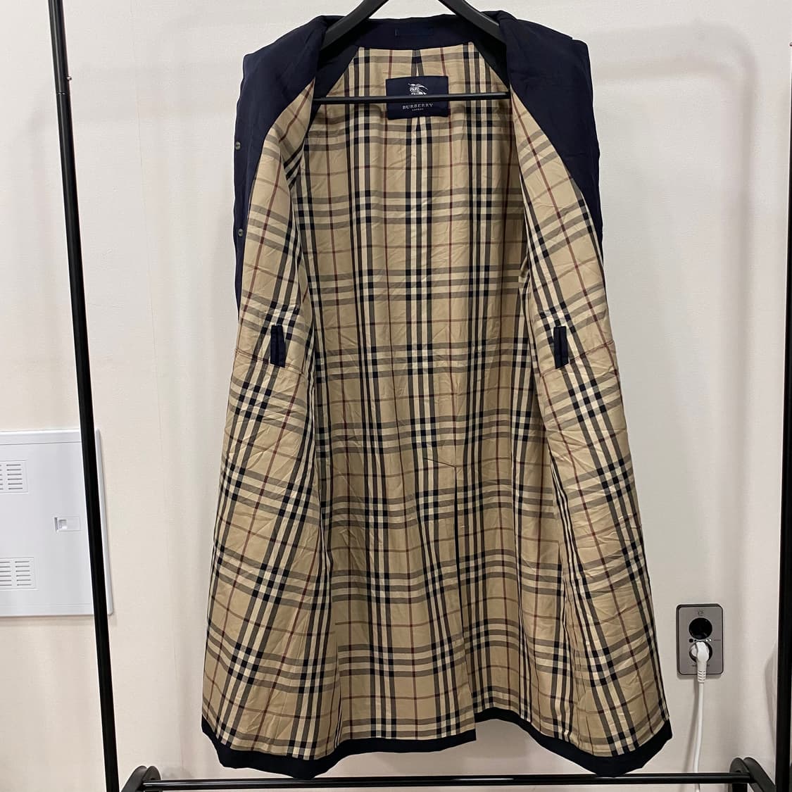 버버리 울 실크 캐시미어 카 코트 상품이미지8