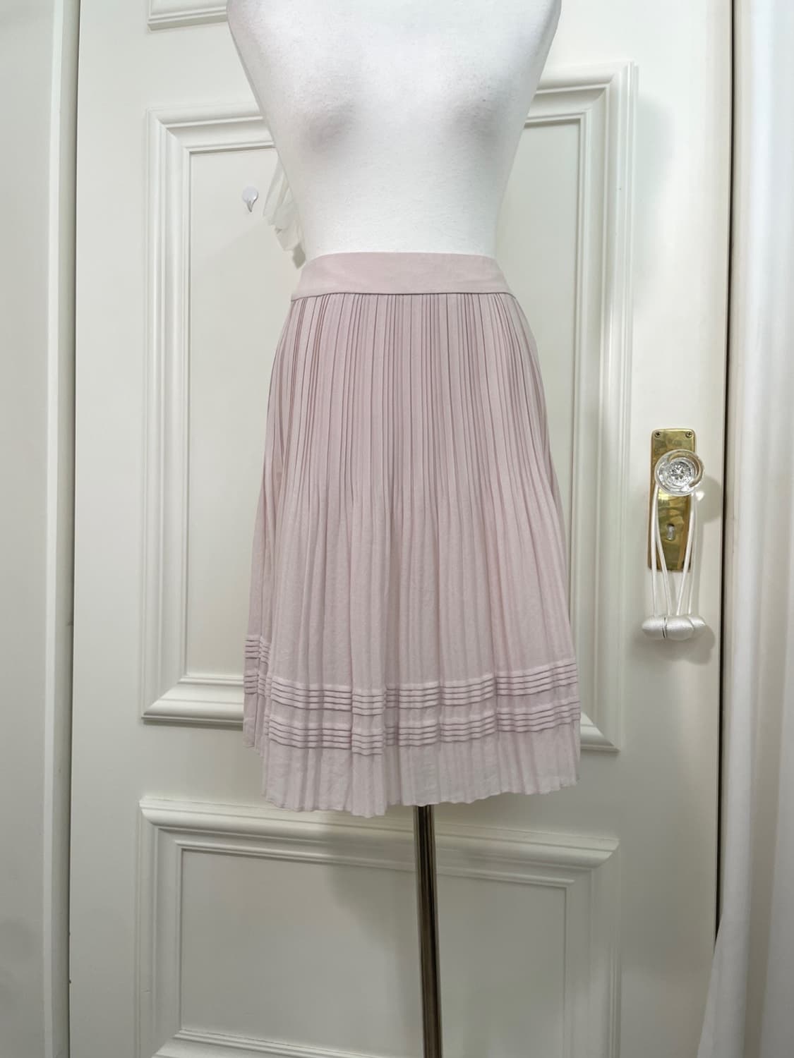 ANYSIS pink beautiful pleats midi skirt 상품이미지5