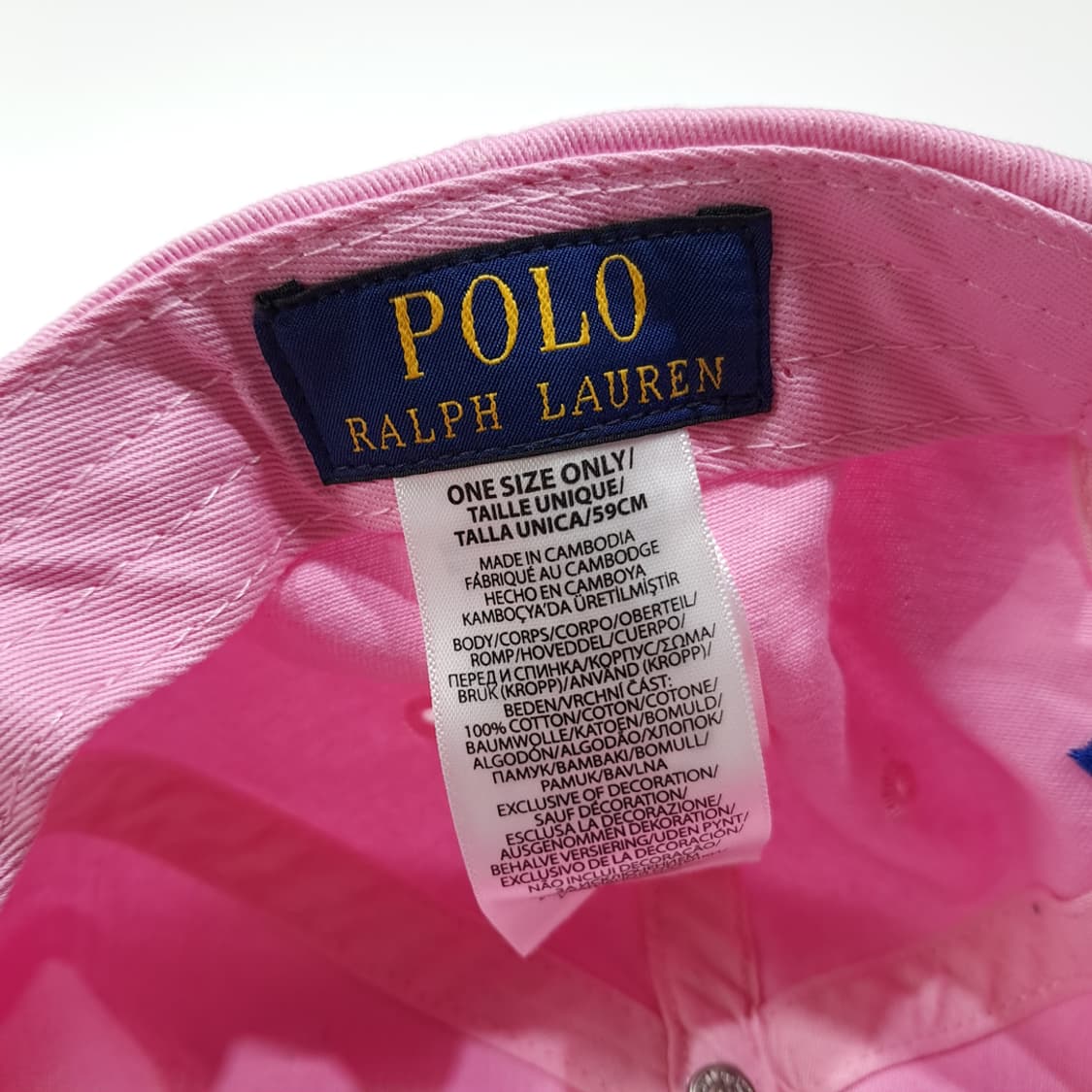 CL329 폴로 코튼 블루포니 핑크 볼캡 모자 상품이미지8