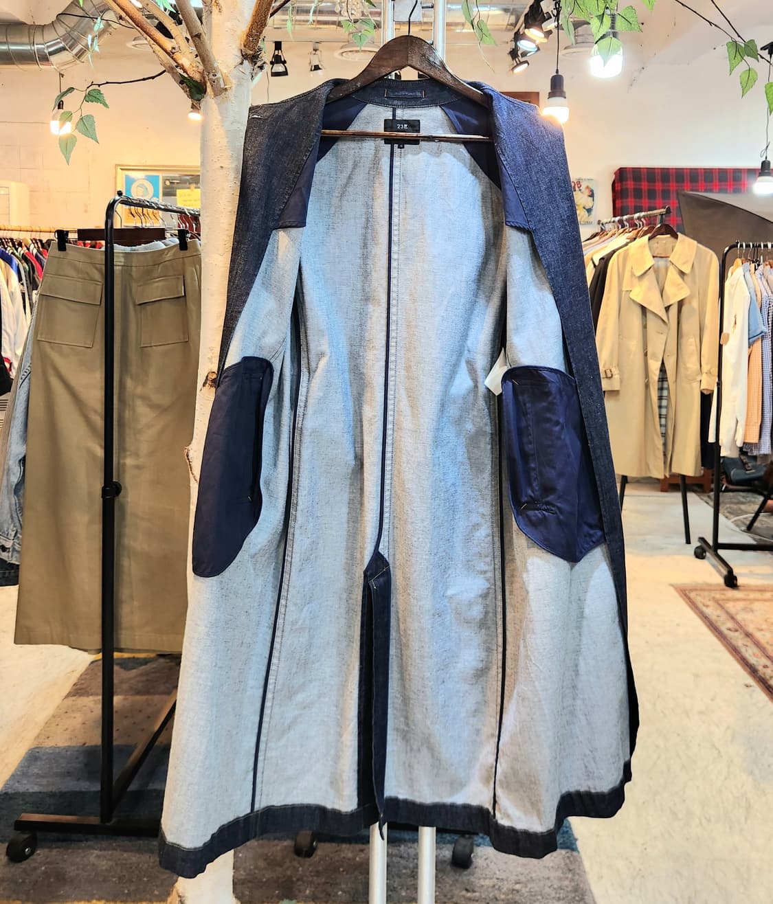 일본판 23ku 데님 코트(코튼 +리넨 블렌드) 상품이미지7