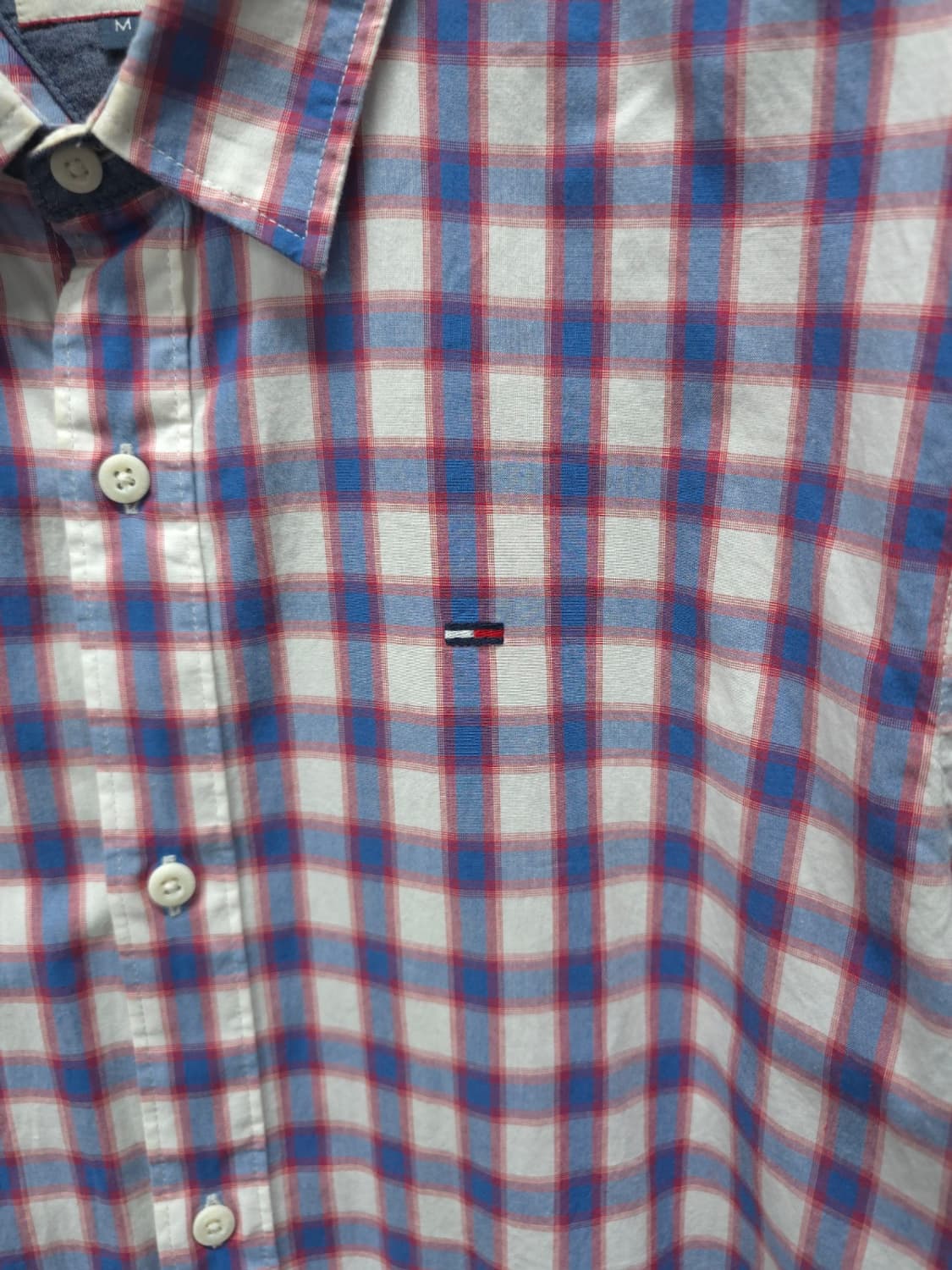 타미힐피거 남성 멀티 체크 반팔 셔츠(95~100) 상품이미지3