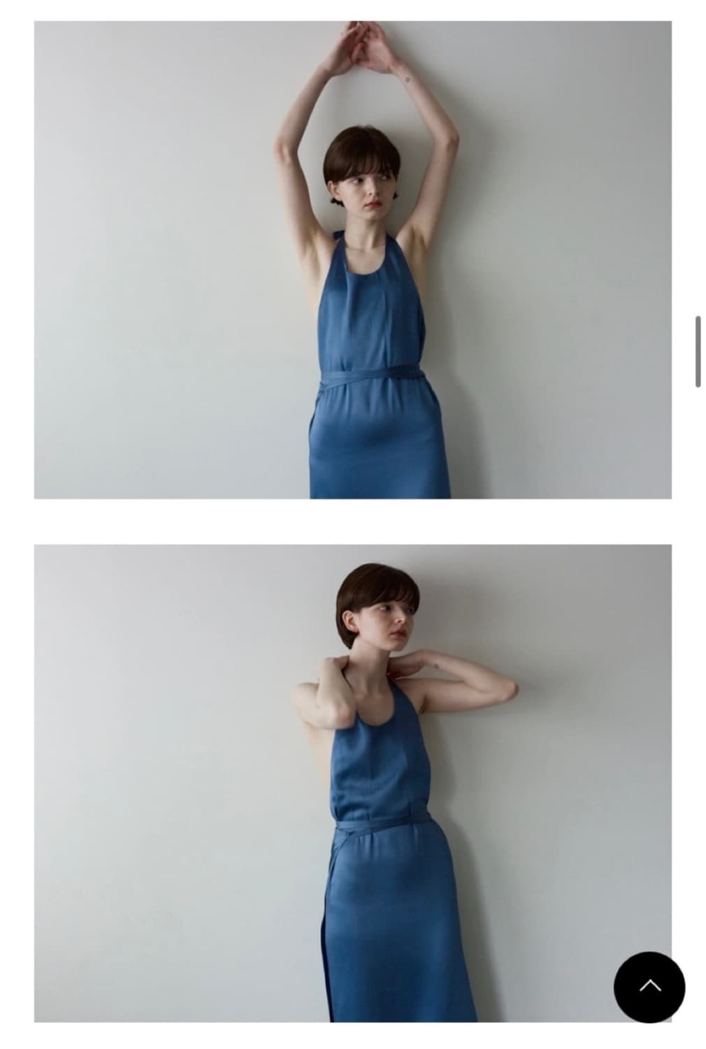 Blue halter wrap dress 상품이미지4