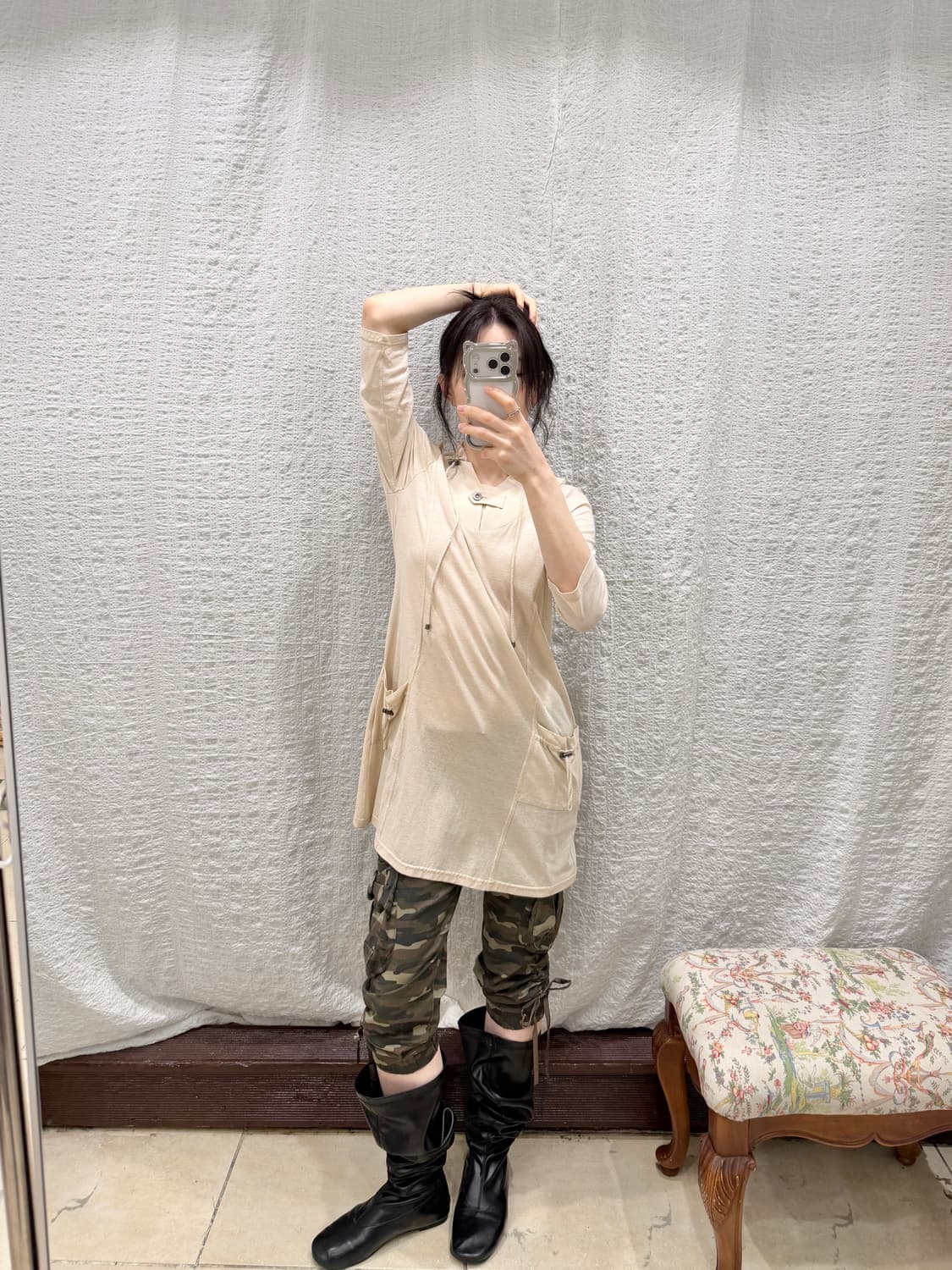 Pocket string long sleeve 상품이미지2