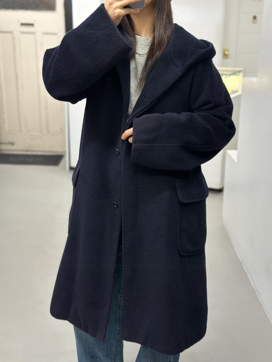 막스마라 캐시미어 후드 코트 상품이미지9