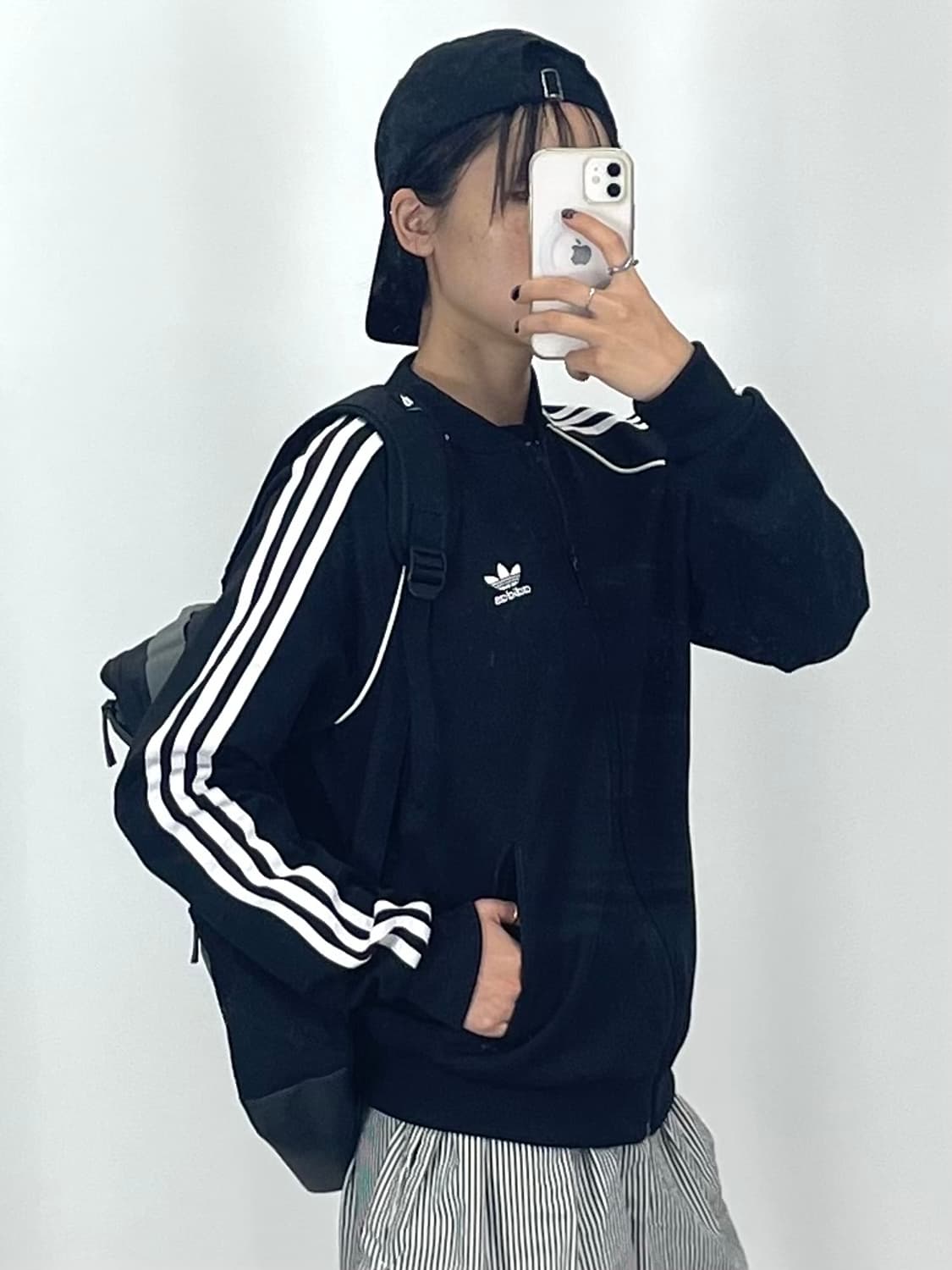 [L]아디다스 여성 블랙 블루종 집업 져지 상품이미지2