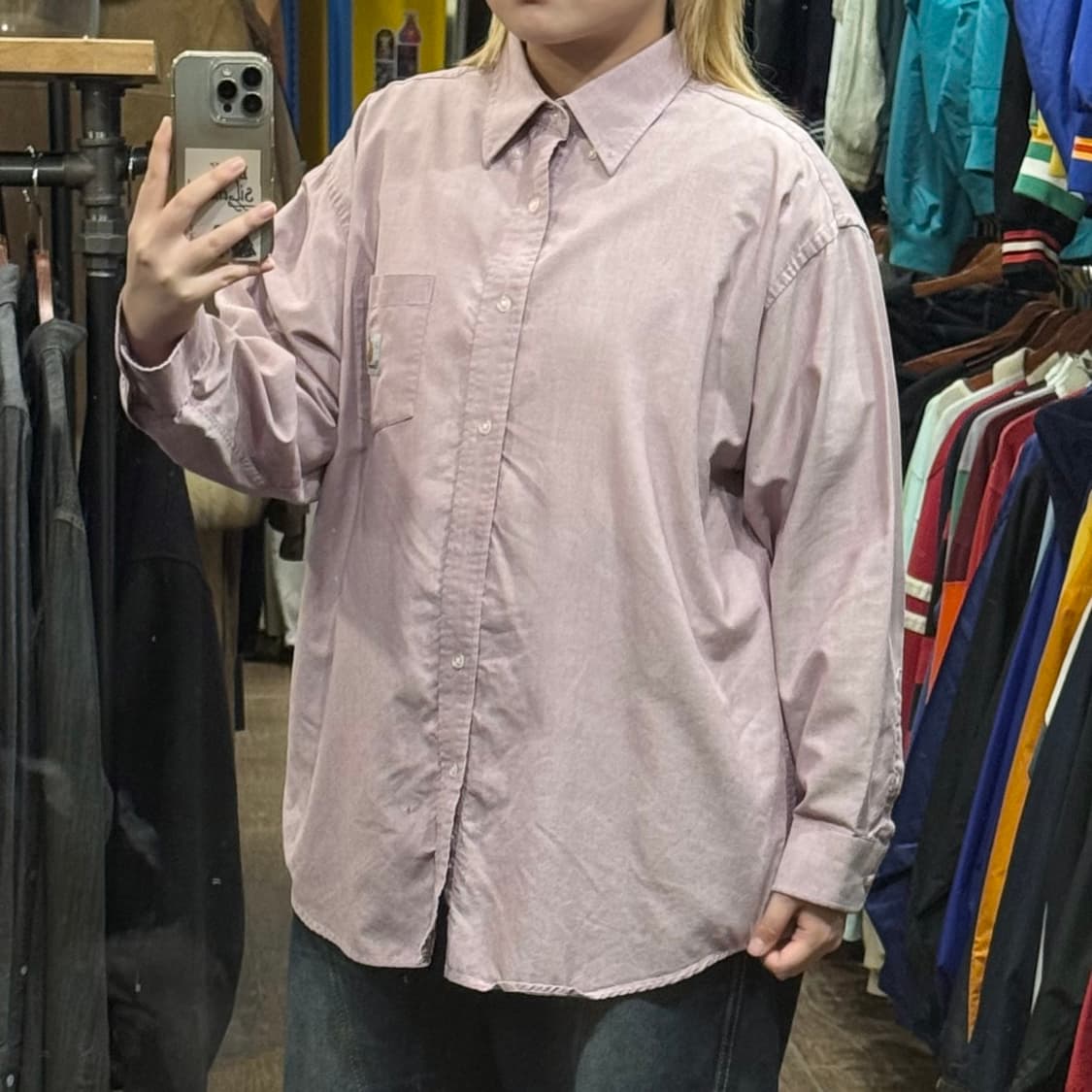 [HI] 칼하트 긴팔셔츠 핑크  상품이미지4