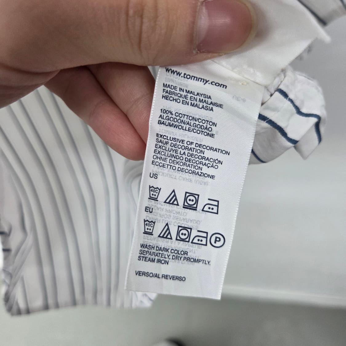 타미힐피거 스트라이프 긴팔 셔츠 남s 상품이미지8