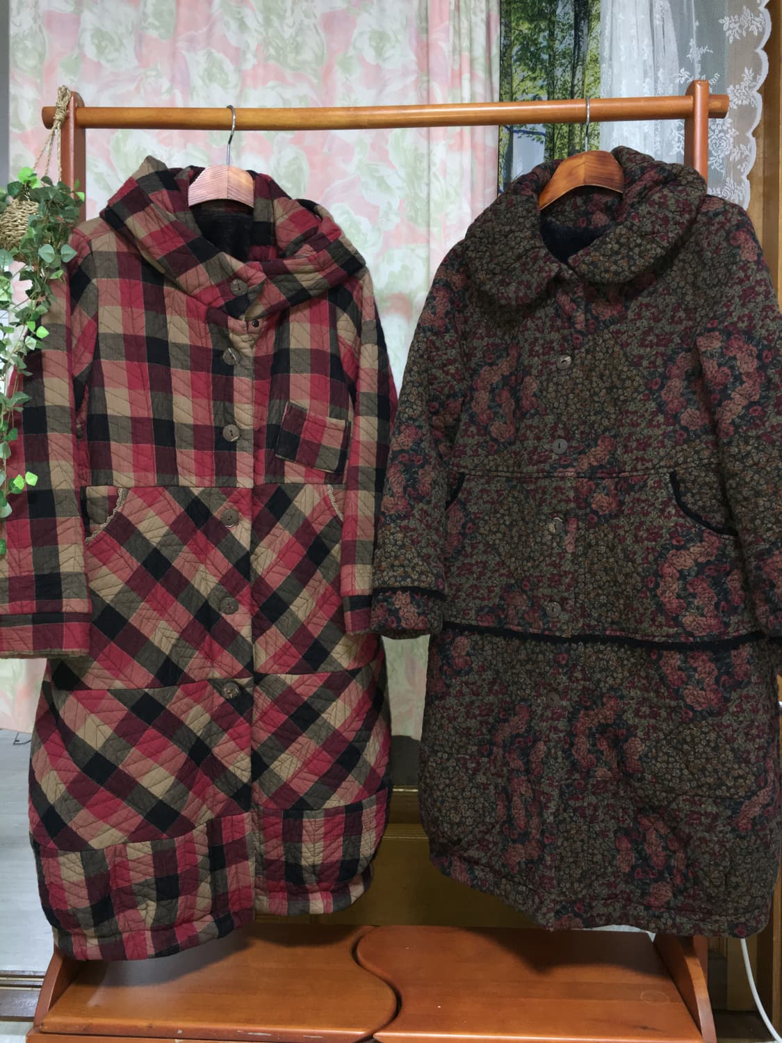 누빔 롱 빈티지 코트 아우터 (퀼팅) 상품이미지5