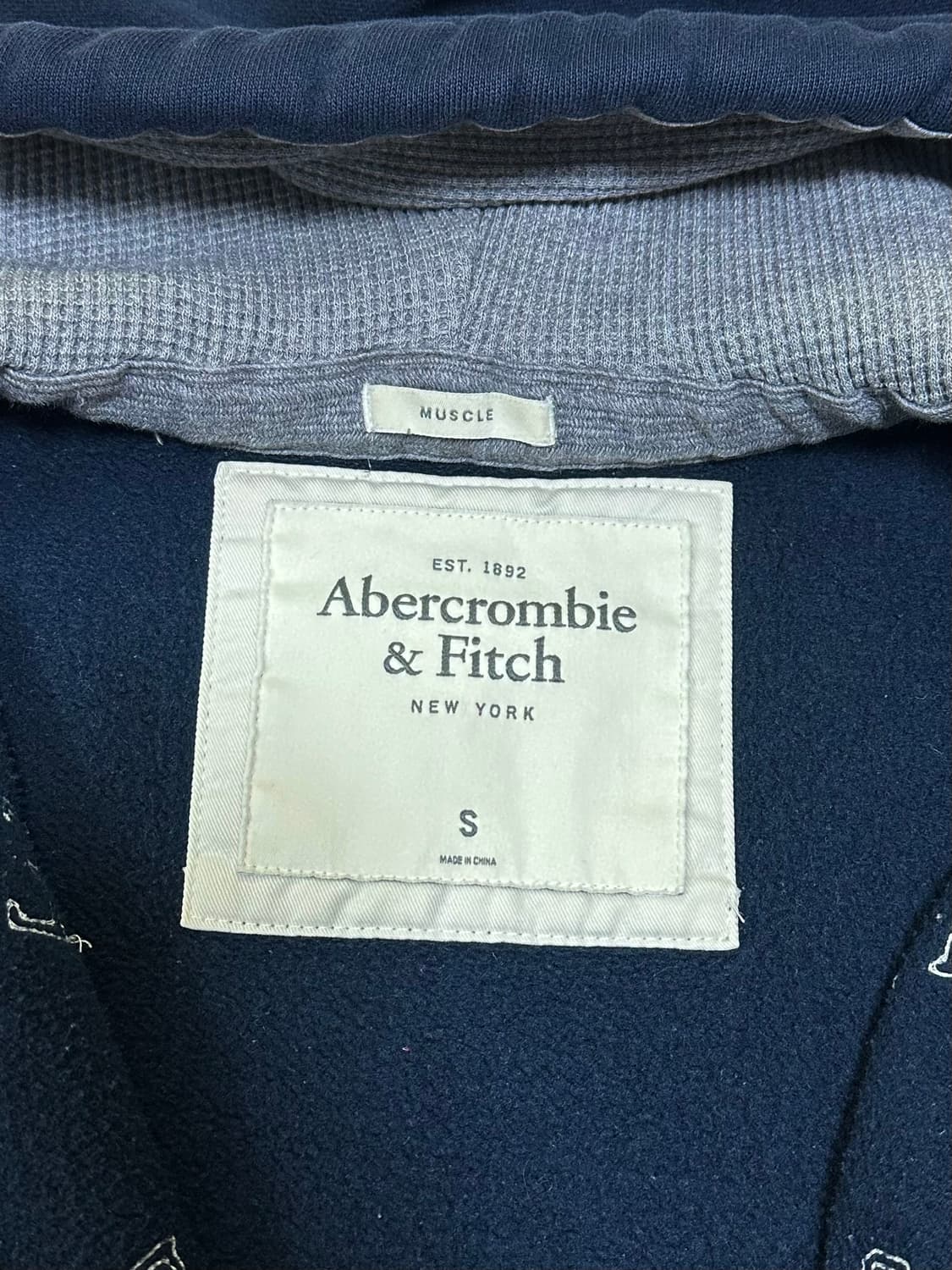 아베크롬비 후드집업 네이비(s) 상품이미지2