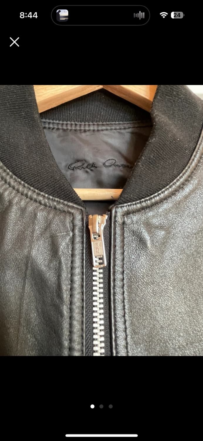 릭오웬스 가죽 봄버 상품이미지2