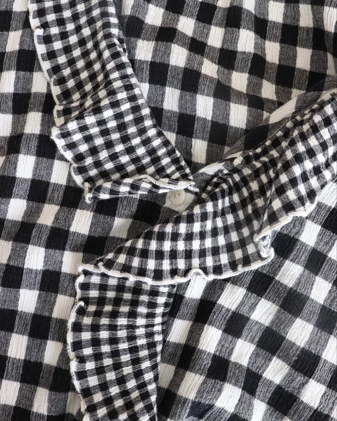 [Tsumori Chisato] Gingham Crinkle Blouse 상품이미지10