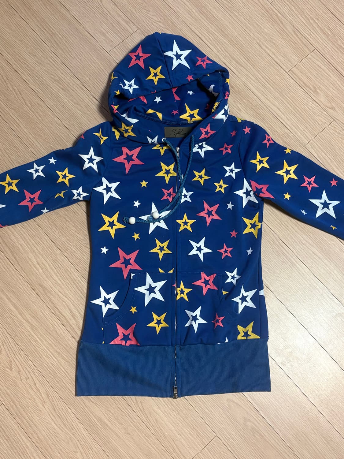 빈티지 별 패턴 후드집업 상품이미지1