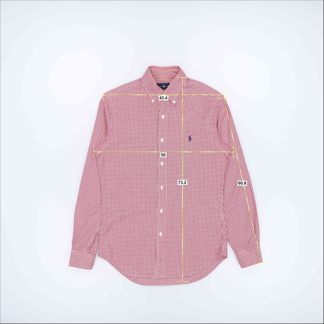 [S] 신형 폴로 랄프로렌 깅엄 체크 슬림핏 긴팔 셔츠 N6875 상품이미지7