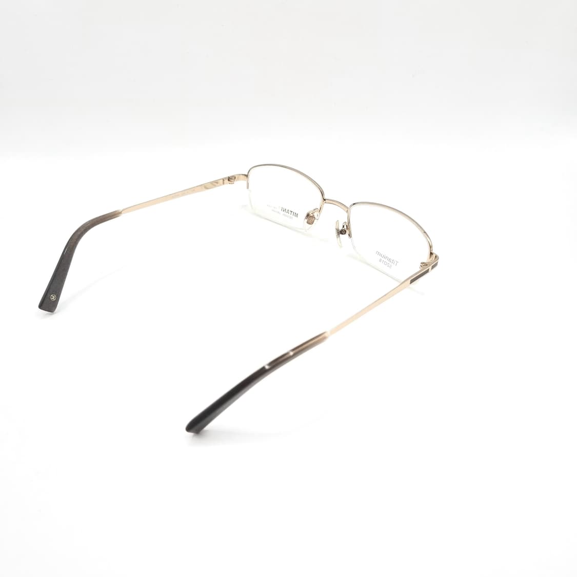 데드스탁 라운드사각 티타늄 골드 반무테 안경  333 상품이미지6