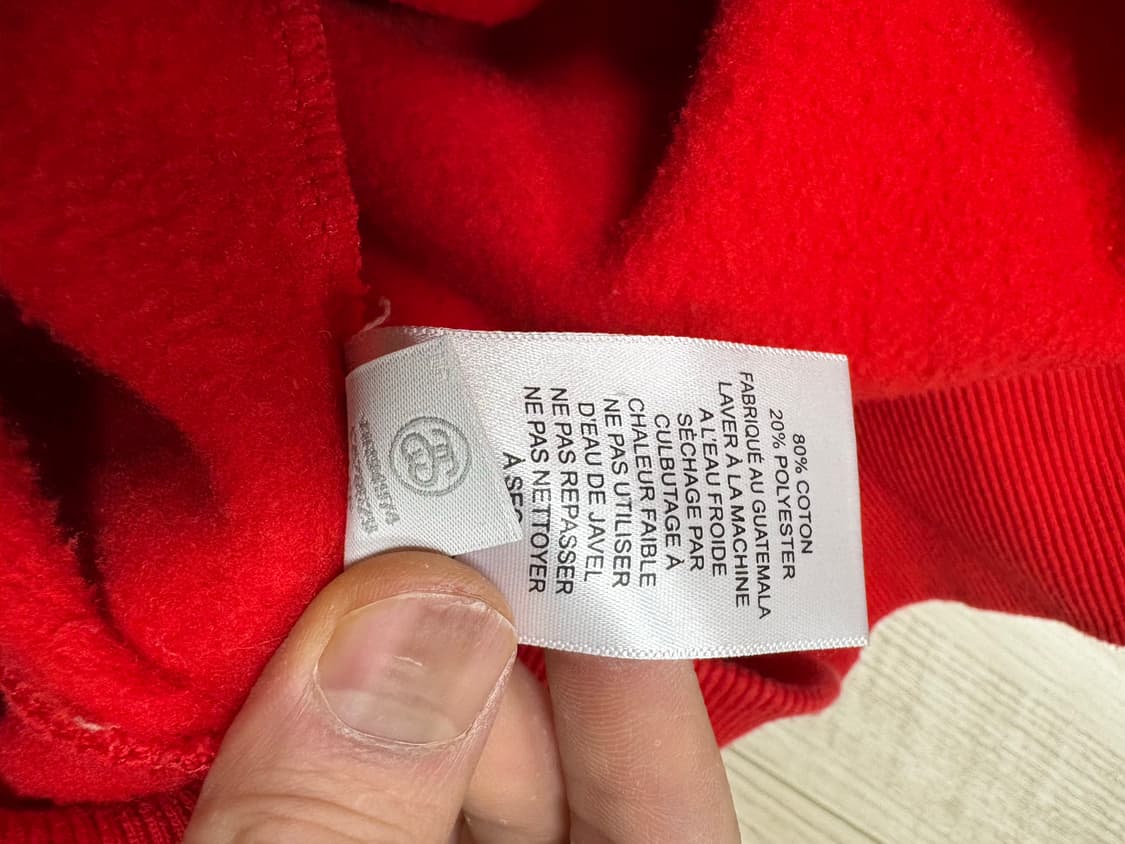 스투시 후드티 레드 xl 상품이미지5