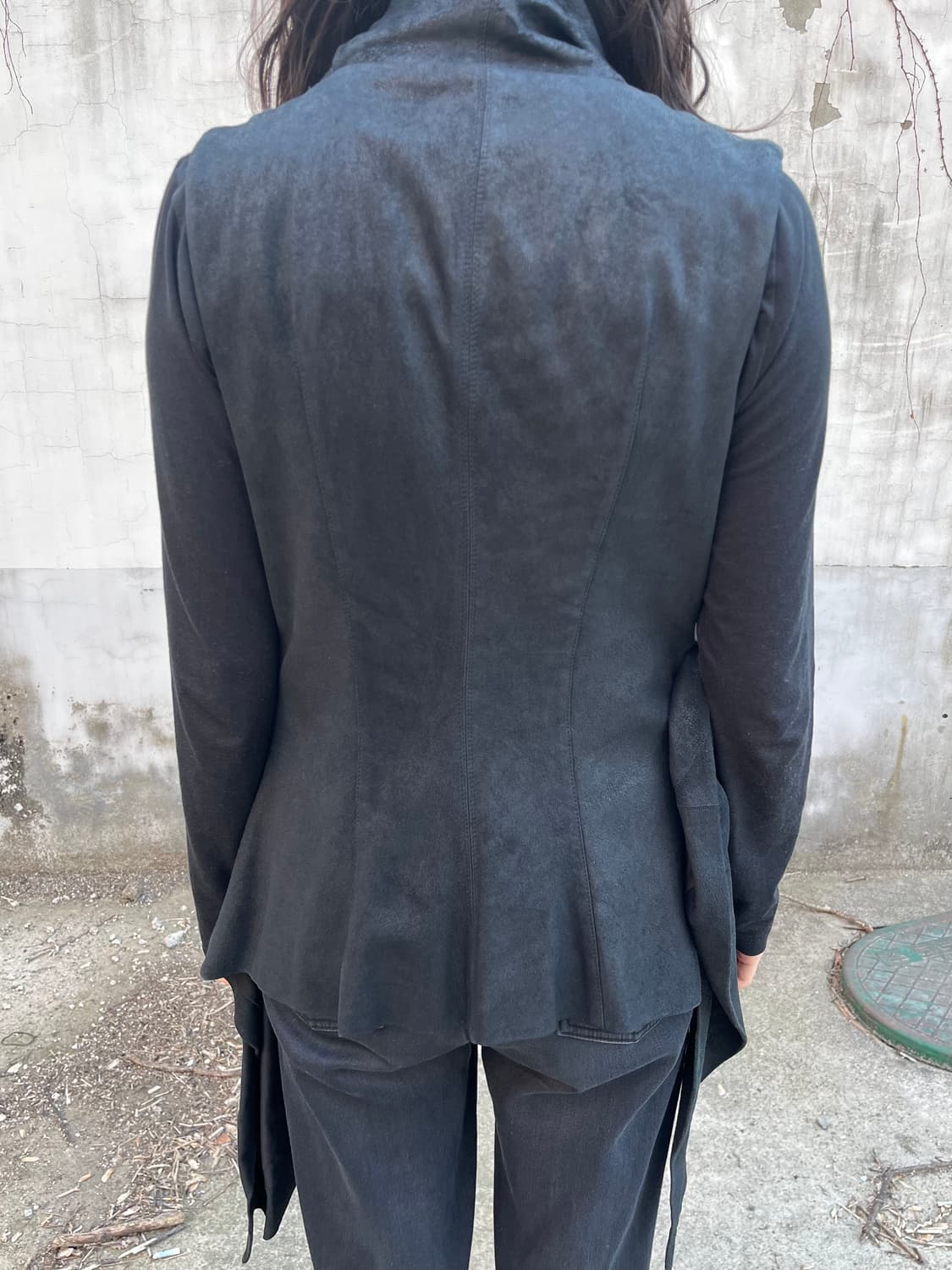 Rick Owens Draping Leather Vest 상품이미지3