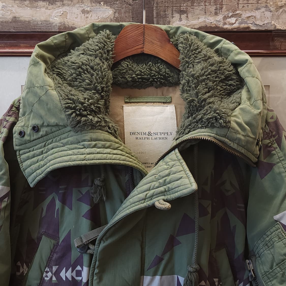 폴로 데님앤서플라이 n3b 다운 패딩 폴로 나바호 L 상품이미지4