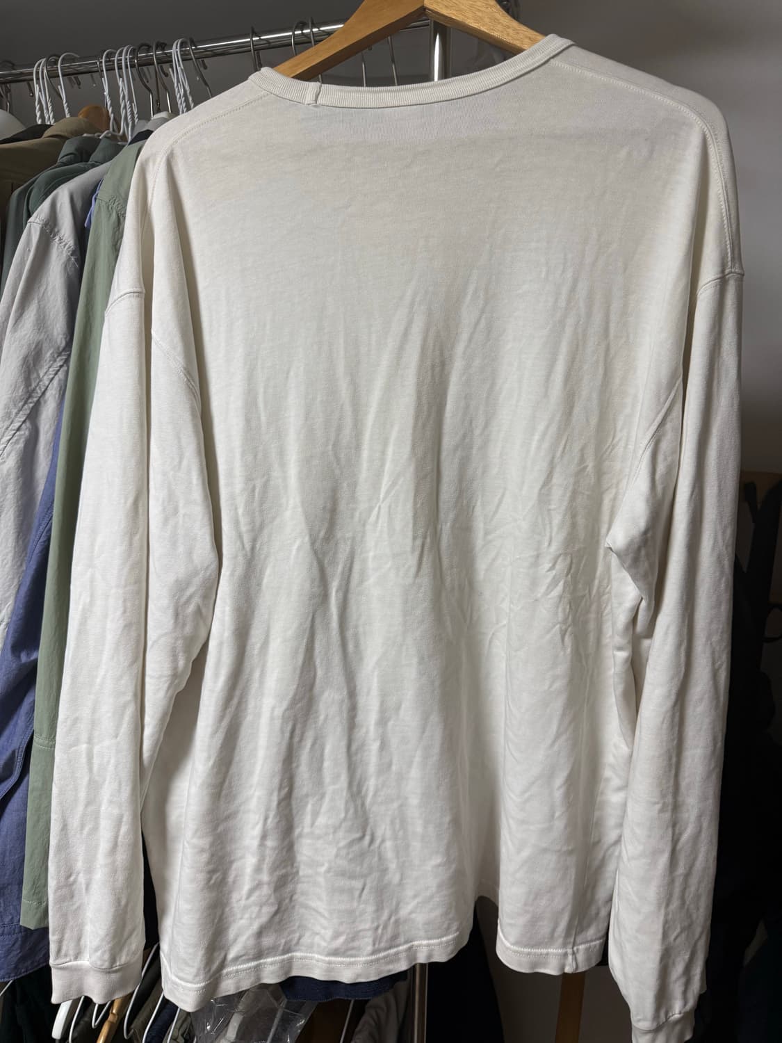 토마스모어 화이트/그레이 롱슬리브 XL 2개 상품이미지3