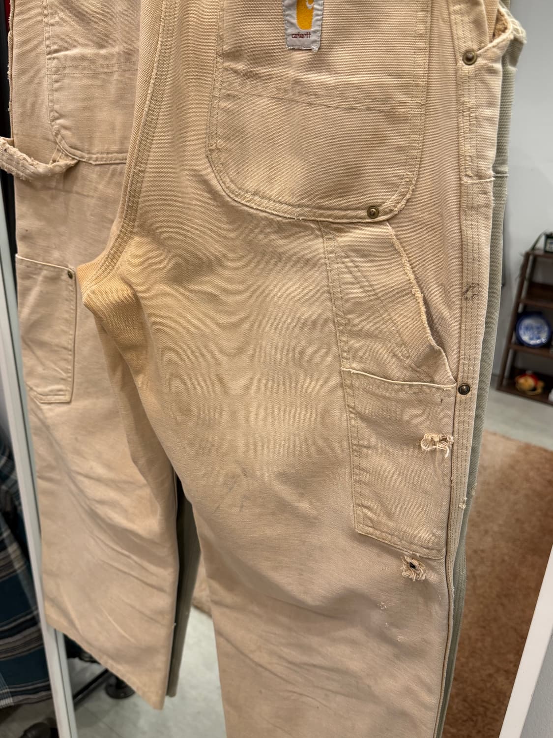 90s Carhartt 칼하트 덕 캔버스 더블니 카펜터 워크팬츠 (31) 상품이미지7