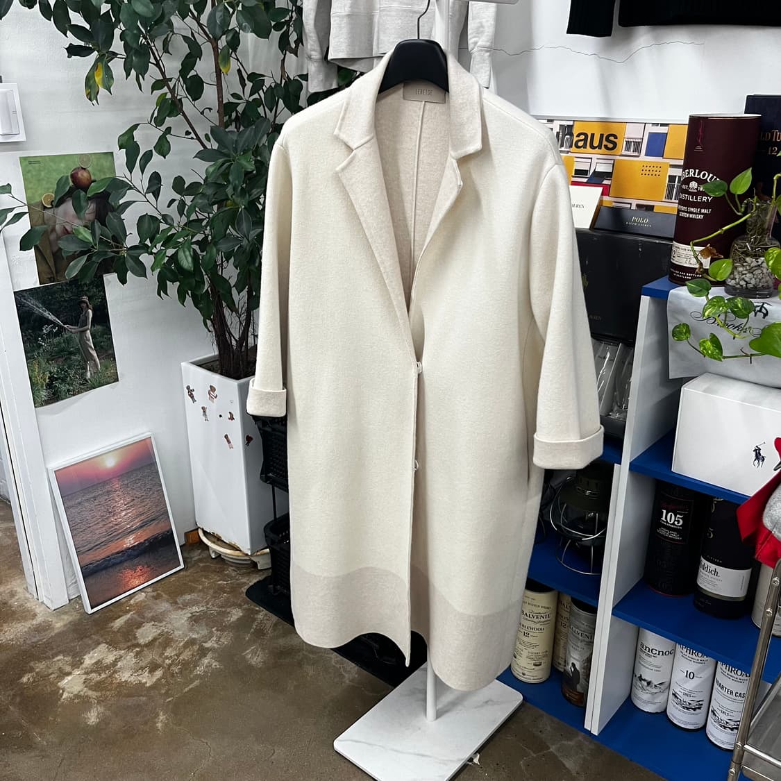 르베이지 캐시미어 블렌드 코트 88-94 상품이미지1