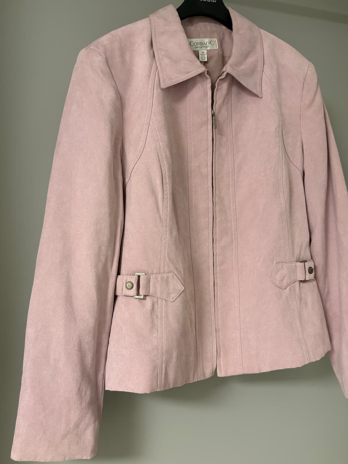 vintage pink suede jacket 상품이미지1