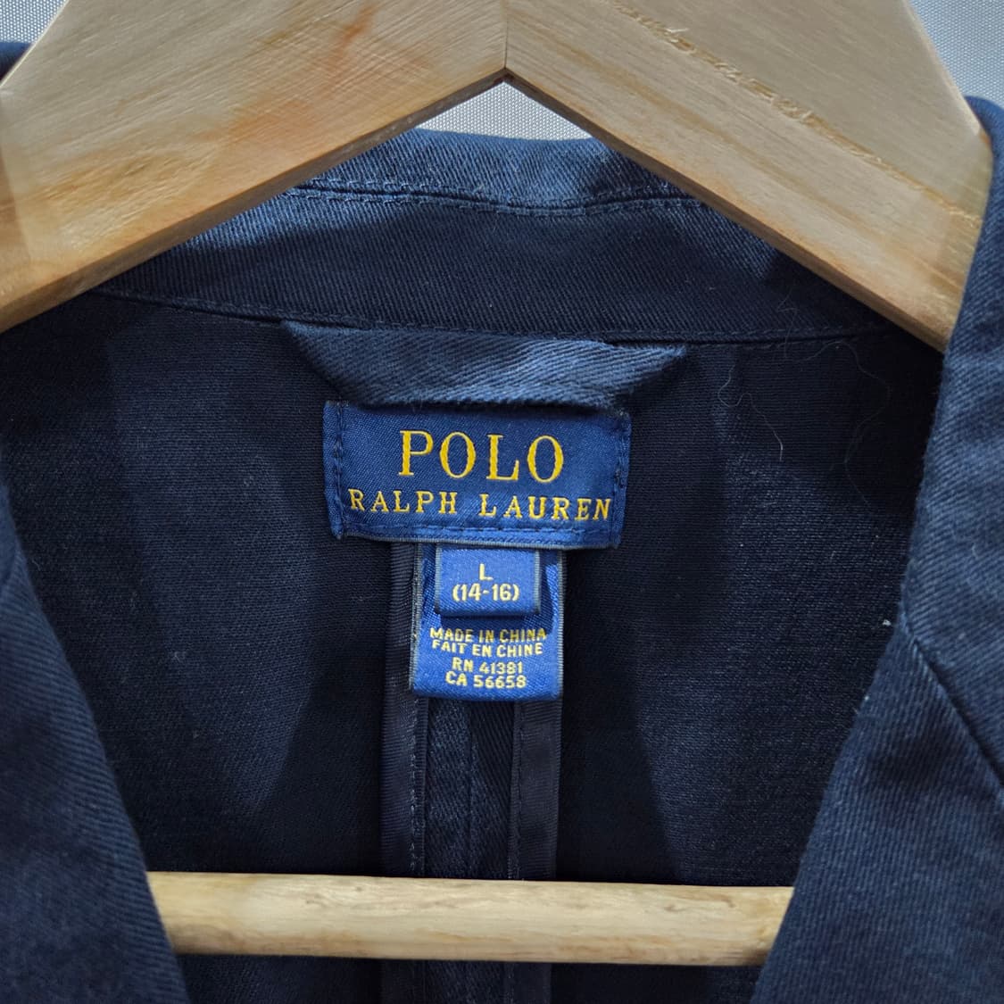 폴로랄프로렌 보이즈 코튼 블레이저 자켓 네이비 L/14/16 상품이미지2